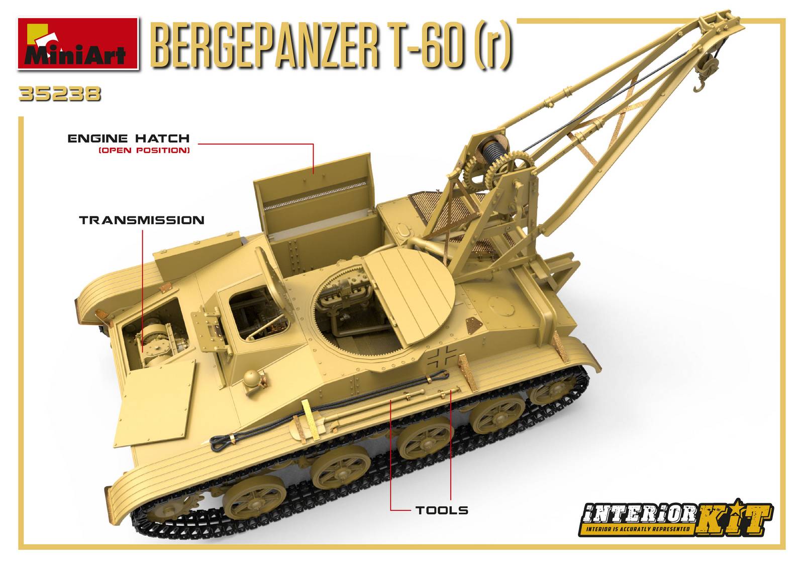 1/35 BERGEPANZER T-60 ( r ) INTERIOR KIT 35238