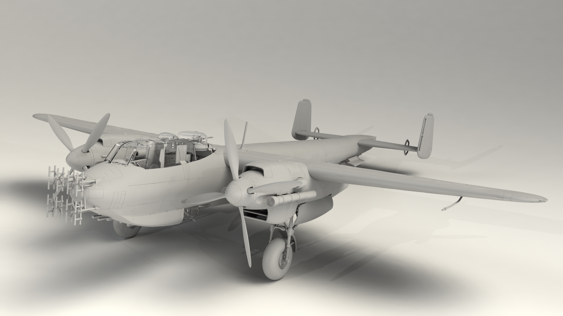 1/48 Do 217N-1, Германский ночной истребитель ІІ МВ #48271 / Do 217N-1, WWII German Night Fighter (100% new molds)