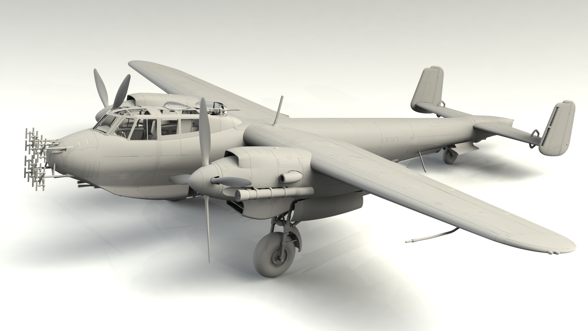 1/48 Do 217N-1, Германский ночной истребитель ІІ МВ #48271 / Do 217N-1, WWII German Night Fighter (100% new molds)