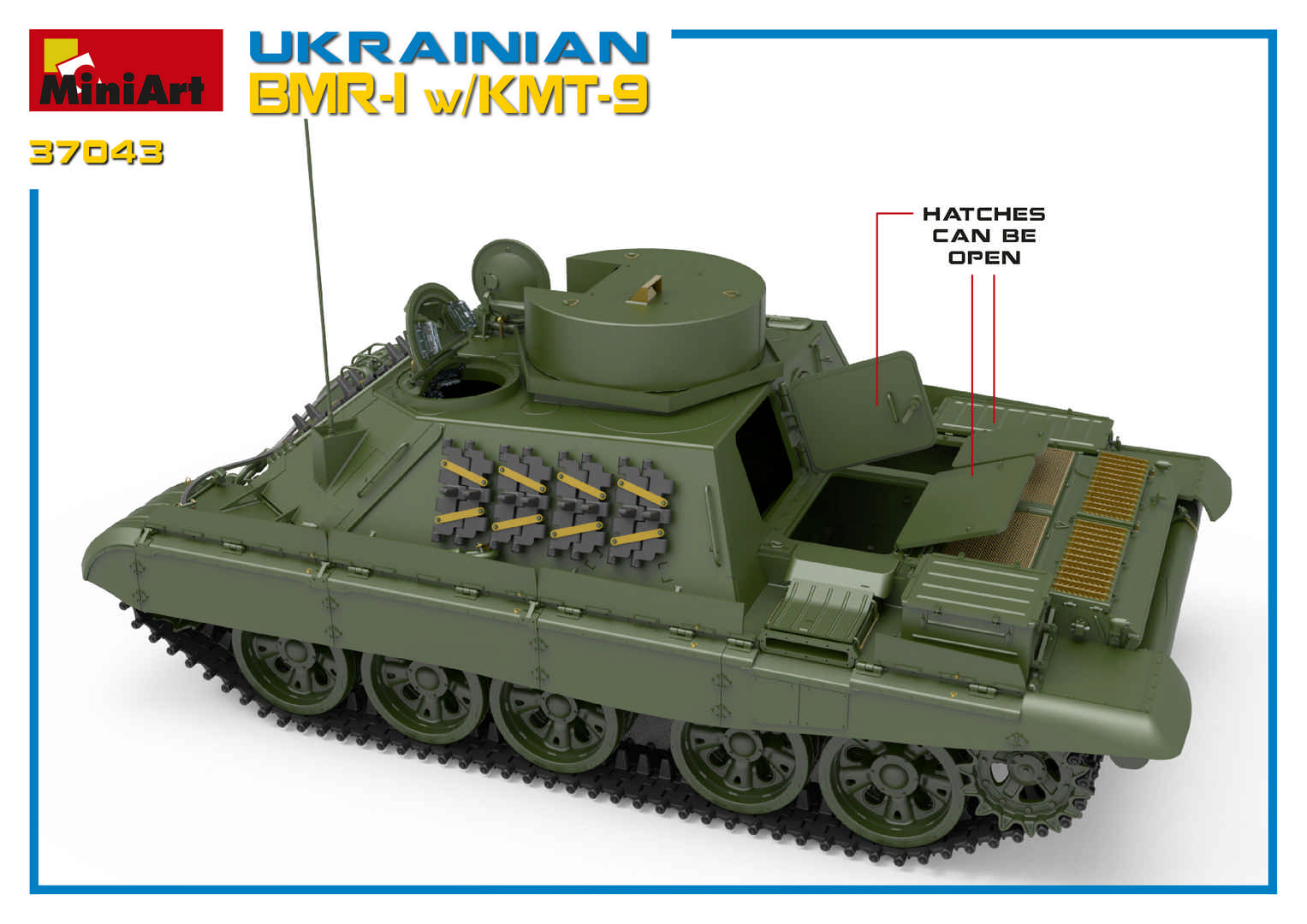 1/35 UKRAINIAN BMR-1 w/KMT-9 37043