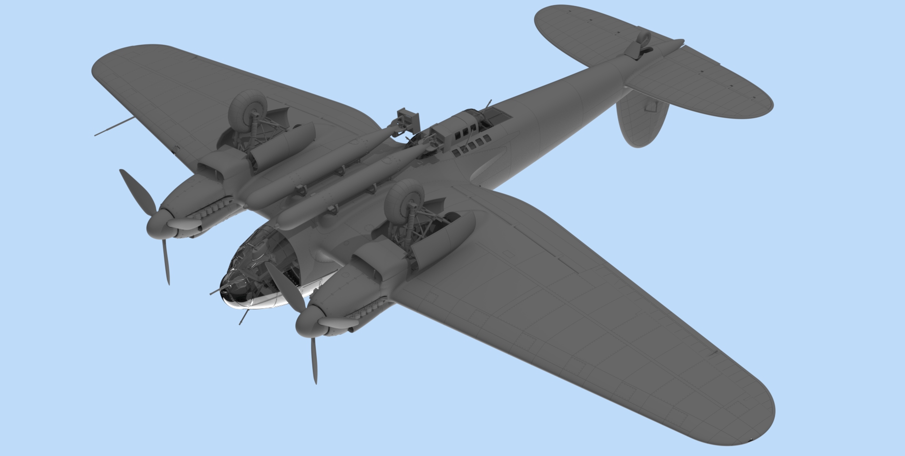 1/48 He 111H-6 North Africa, WWII German Bomber 48265