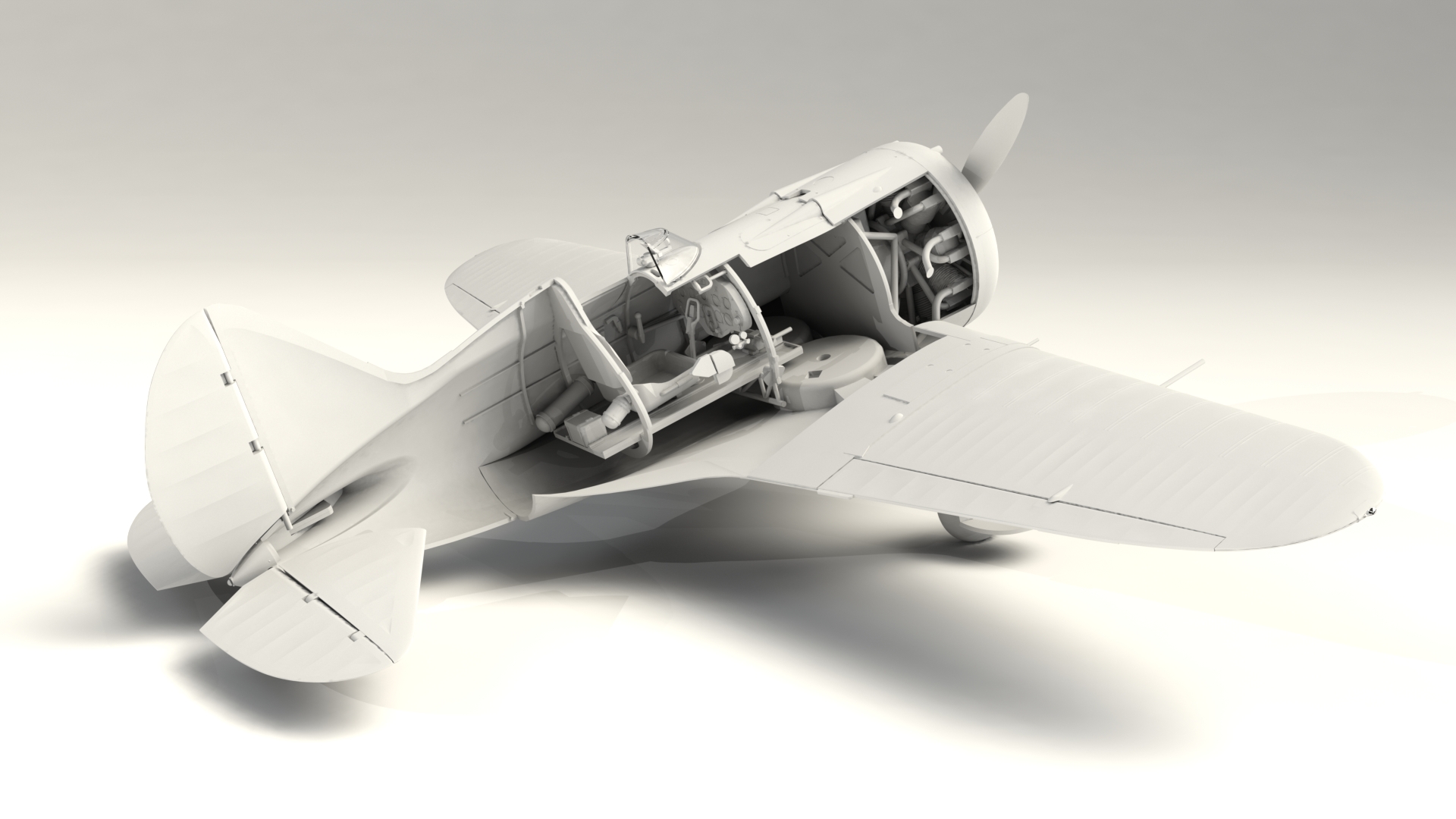 1/32 I-16 type 10, WWII Soviet Fighter 32004