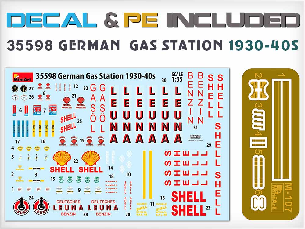 1/35 GERMAN GAS STATION 1930-40s | Немецкая Заправочная Станция 1930-40г 35598