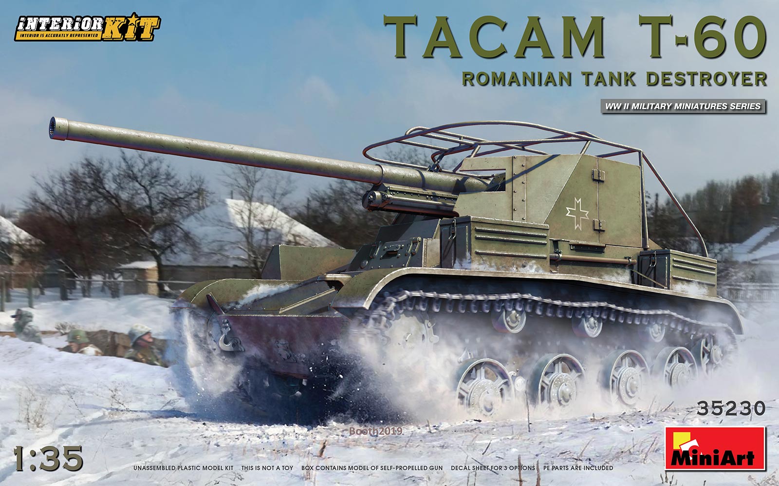 1/35 TACAM T-60 ROMANIAN TANK DESTROYER. INTERIOR KIT 35230