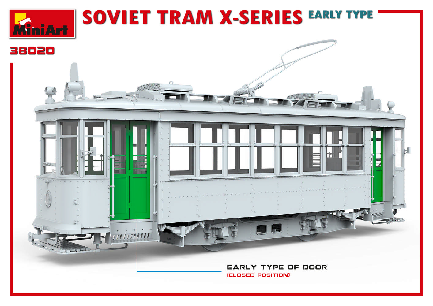 1/35 SOVIET TRAM X-SERIES. EARLY TYPE 38020