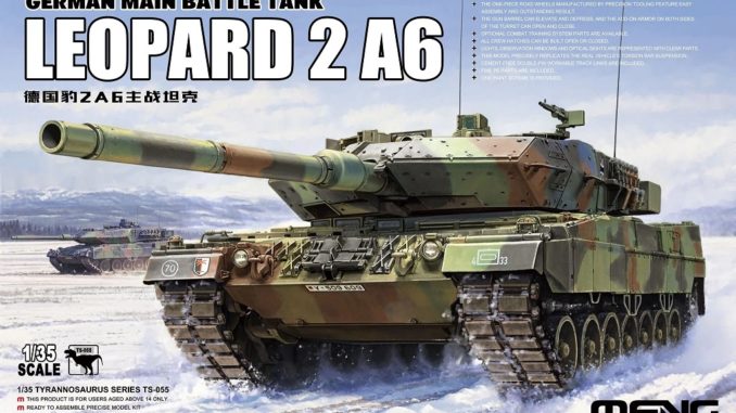 Meng 35th scale TS-055 German Main Battle Tank Leopard 2A6 (1)